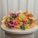 دسته گل رز هلویی - تصویر ۲