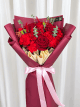 دسته گل رز و میخک چری
